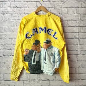 90's Joe Camel Cigarettes Promo Graphic Tyvek Light Windbreaker Jacket